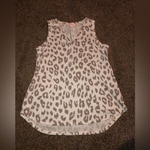 Pulse boutique cheetah tank top